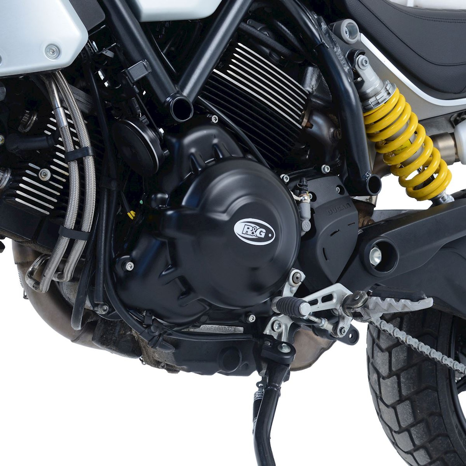 R&G Racing Left Side Generator Cover for Ducati Scrambler 1100 '18-'22 R&G Racing Left Side Generator Cover for Ducati Scrambler 1100 '18-'22